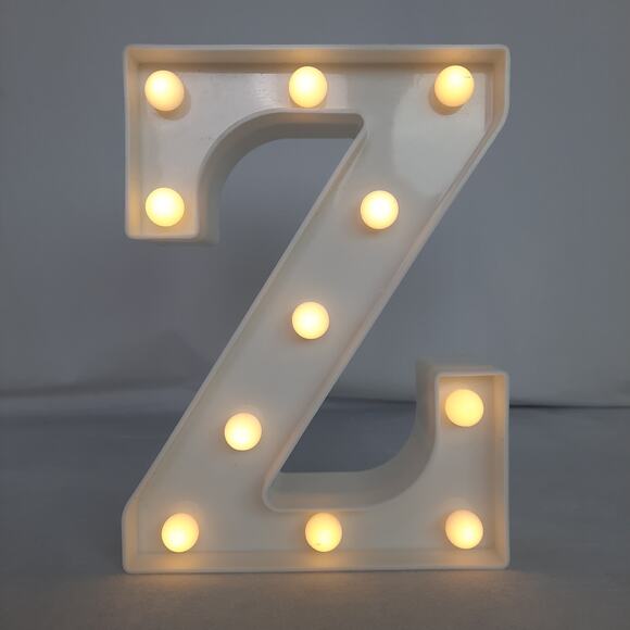 5 For$20.00 Letter Light "Z" LED Symbol Shape, Alphabet, Wall Hanging/Free Stand - Picture 1 of 5